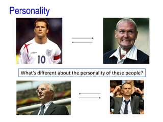 PersonalityWhat’s different about the personality of these people?