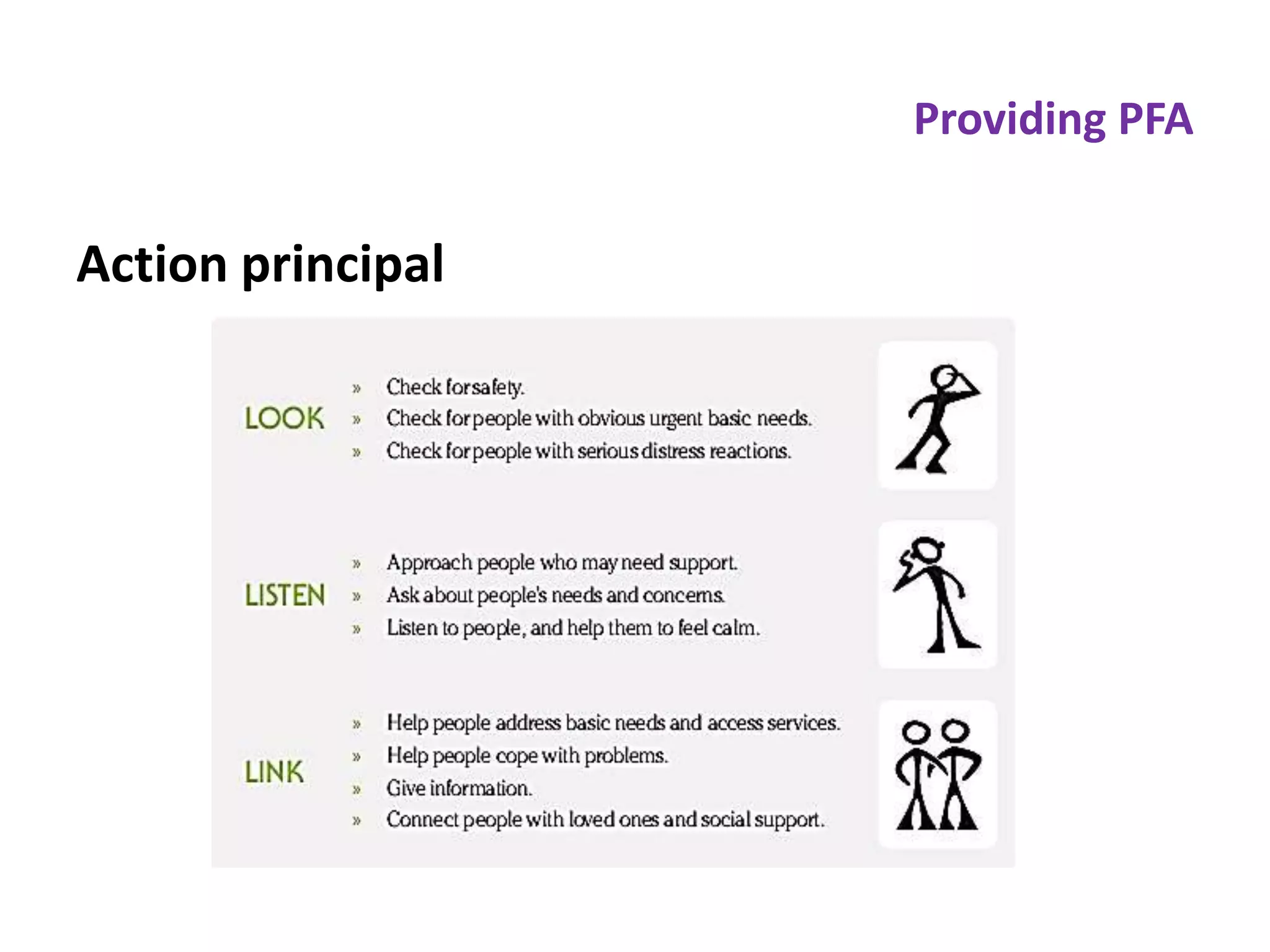 Psychological first aid (pfa) in disaster | PPTX