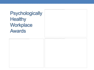 Psychologically
Healthy
Workplace
Awards
 