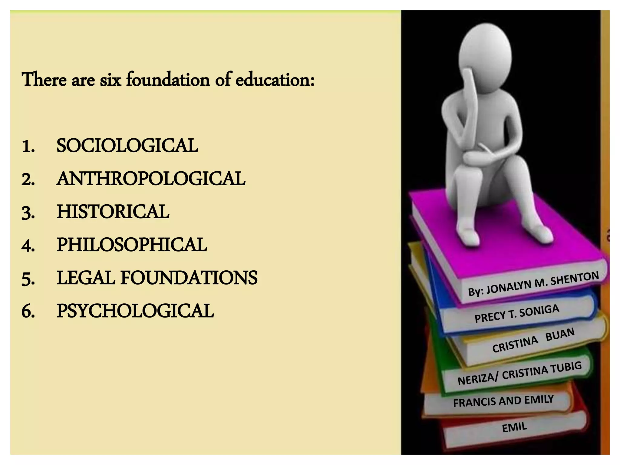 Psychological principles and concepts of education jona | PPTX