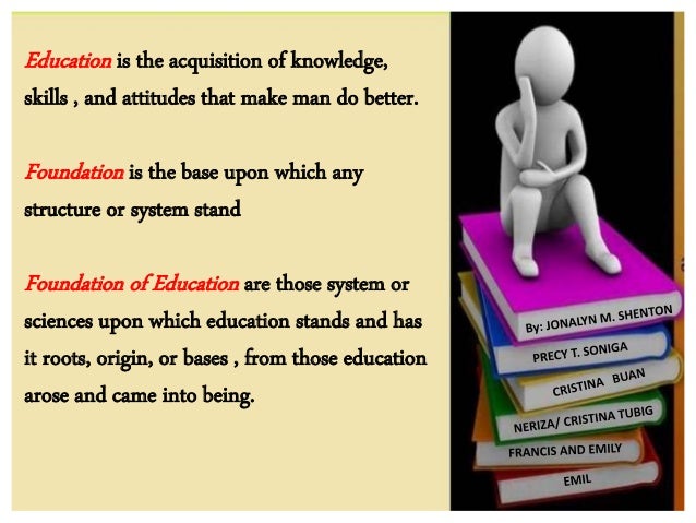 Psychological principles and concepts of education jona