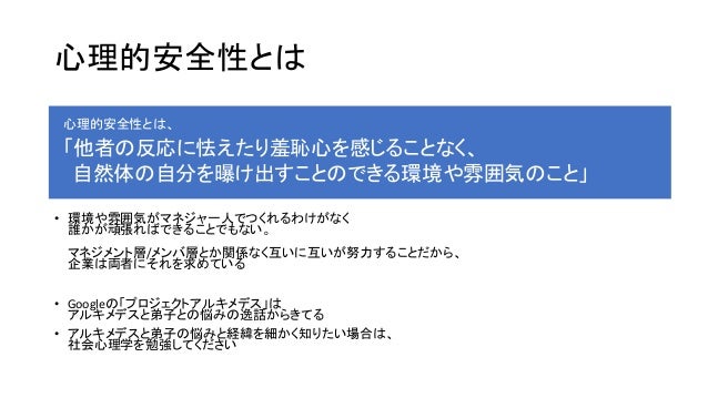 誰でもできる 心理的安全性入門 Simple Introduction To Psychological Safety