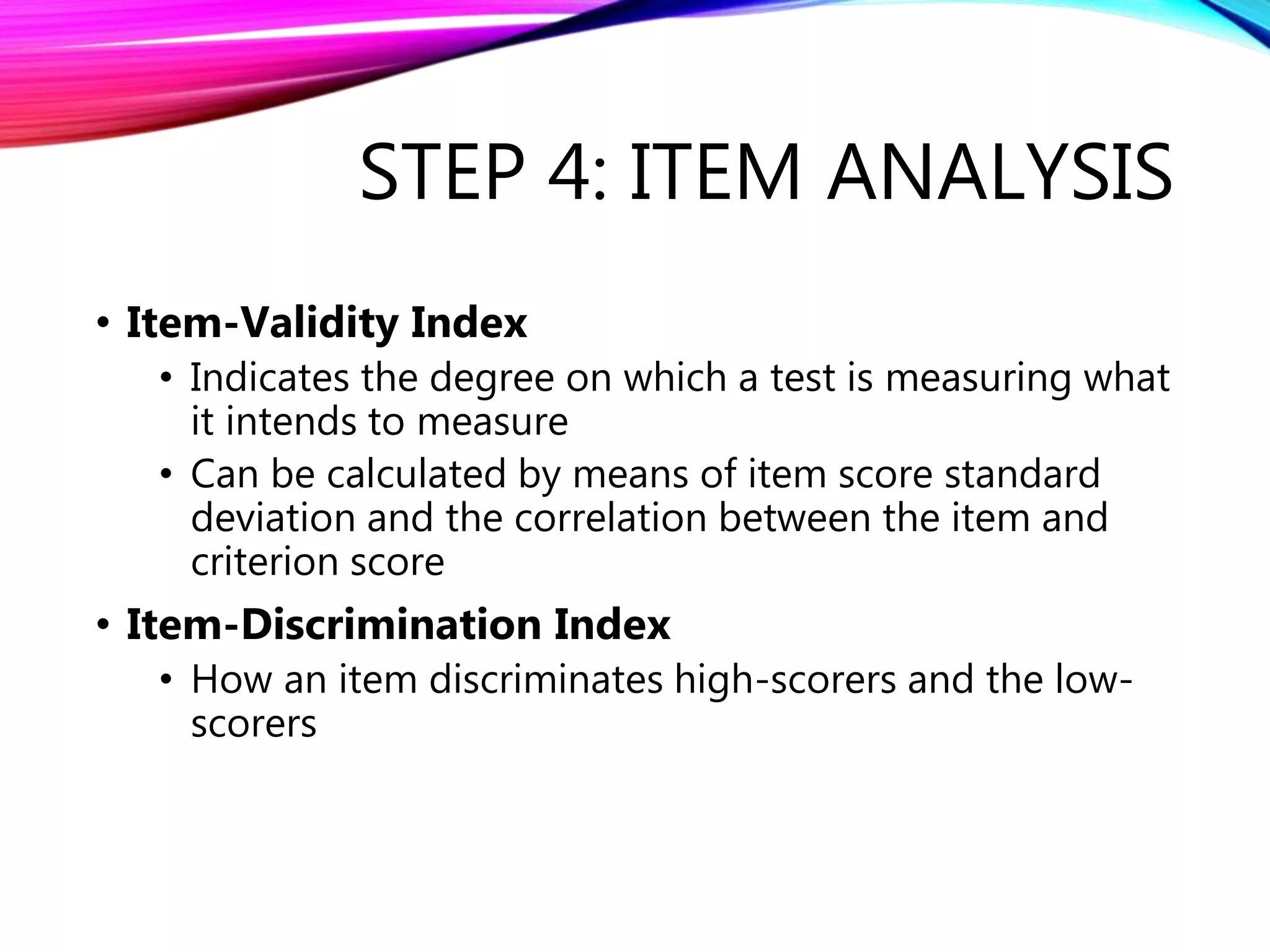 Test Construction | PPTX