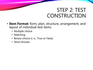 Test Construction | PPTX