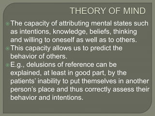 Psychological theories of delusional disorder | PPTX