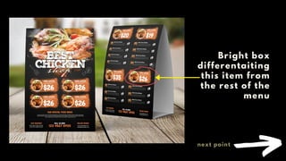 Profitable Menu Restaurant Growth: Psychological Tricks To Design a Profitable Menu | PDF