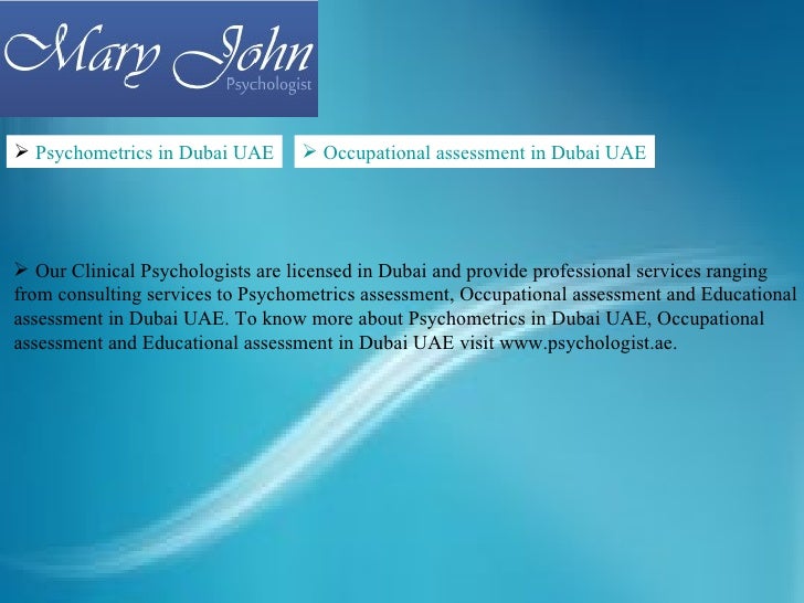 Mary John Psychologist in Dubai UAE
