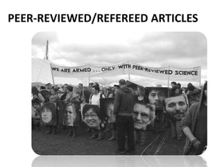 peer-reviewed/Refereed Articles 