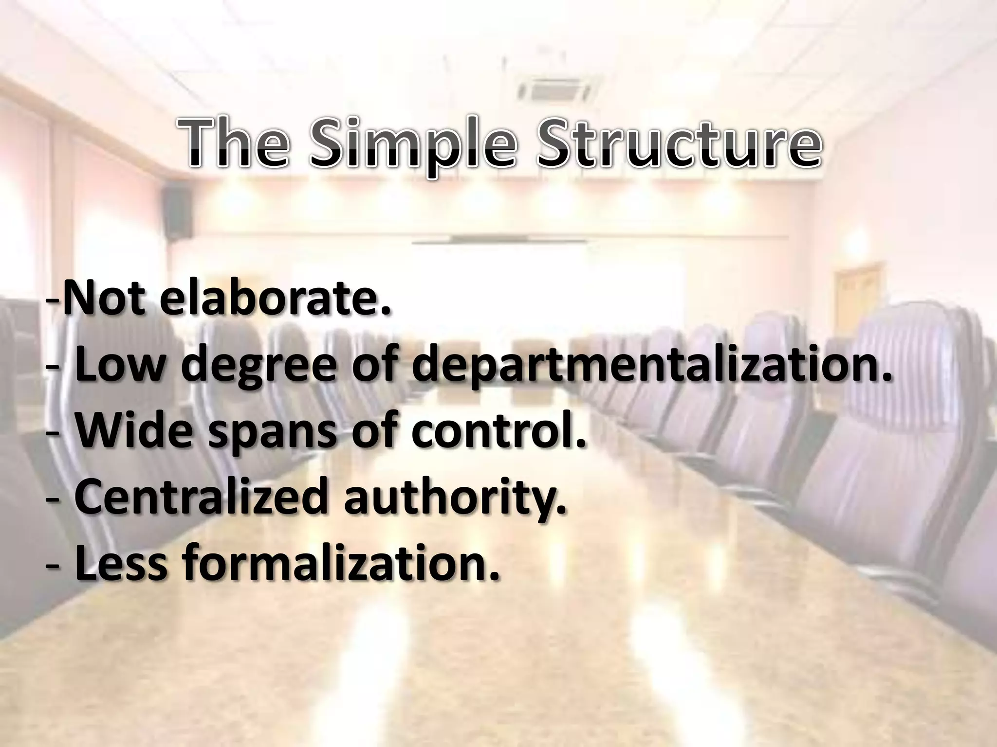 The Simple StructureNot elaborate.