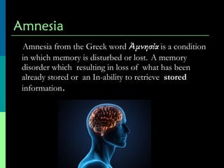 Anamnesia Human Memory - Psychology | PPT