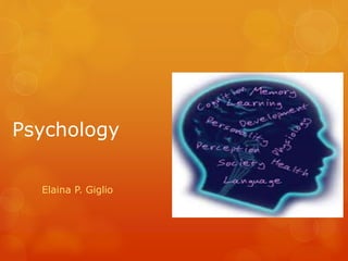 Psychology 
Elaina P. Giglio 
 