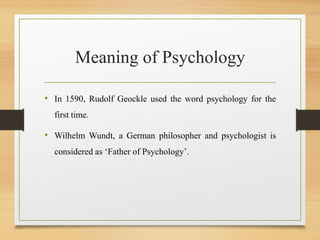Psychology