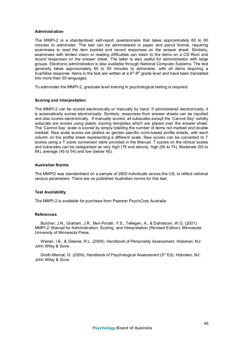 Psychology boardnationalpsychologyexaminationassessmentdomai…