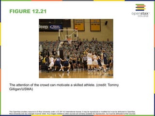 This OpenStax ancillary resource is © Rice University under a CC-BY 4.0 International license; it may be reproduced or modified but must be attributed to OpenStax,
Rice University and any changes must be noted. Any images credited to other sources are similarly available for reproduction, but must be attributed to their sources.
The attention of the crowd can motivate a skilled athlete. (credit: Tommy
Gilligan/USMA)
FIGURE 12.21
 