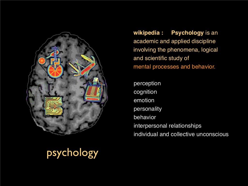 wikipedia Psychology is an