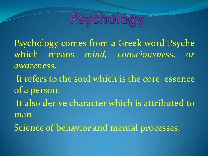 Psychology presentation