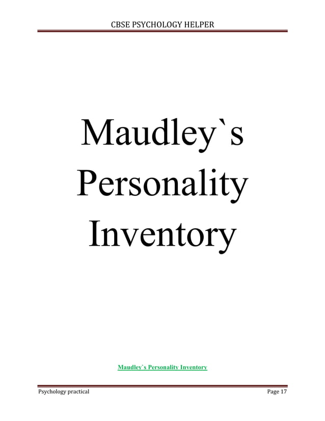psychology-practical-file-class-xii cbse | PDF | Standardized Testing ...