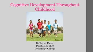 Cognitive Development Throughout
Childhood
By Taylor Potter
Psychology 1170
Lethbridge College
Figure 1
 