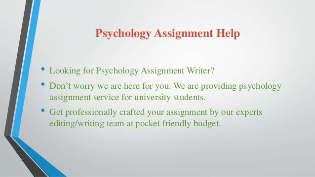psychology assignment australia