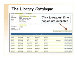 The Library Catalogue