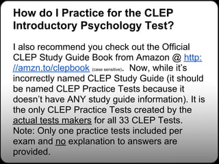 Clep Exam Study Guide Psychology CLEP Study Guides & CLEP Practice Tests | PDF
