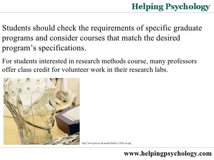 Psychology Graduate School Requirements