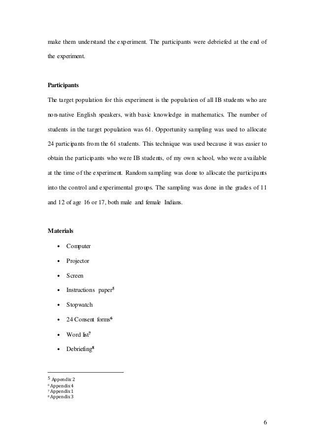 Psychology Hl Ia