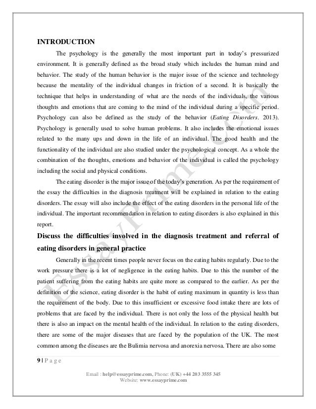 Anorexia essay