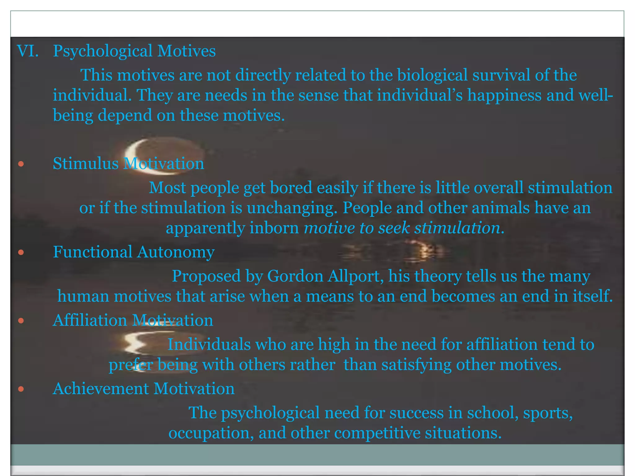 Psychology: Motivation And Emotion | PPTX | Biological Sciences | Science