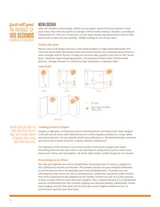 Psychology of a menu | PDF