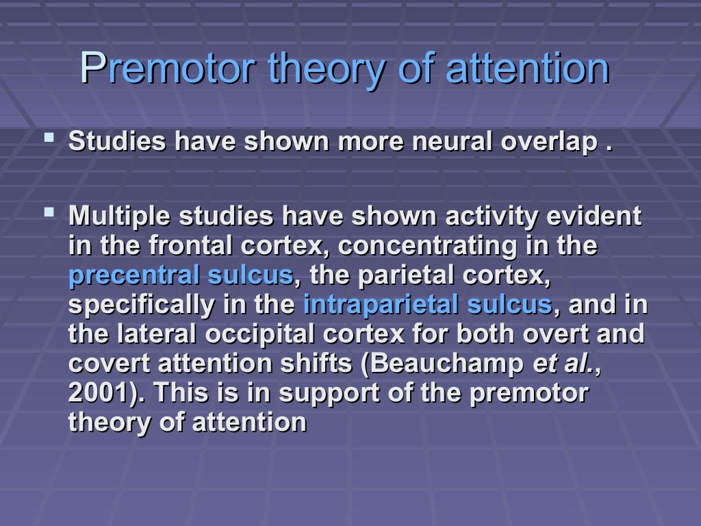 Psychology of attention