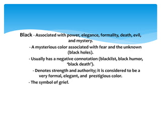 Psychology of color and harmony | PPTX | Science