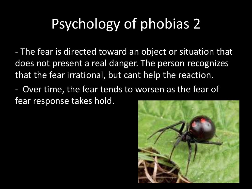 Psychology of fear.