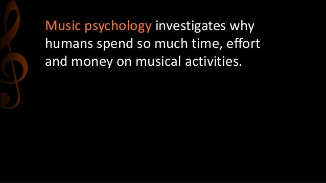 Psychology of music