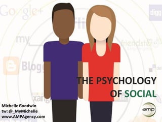 THE PSYCHOLOGY
                           OF SOCIAL
Michelle Goodwin
tw: @_MyMichelle
www.AMPAgency.com
 