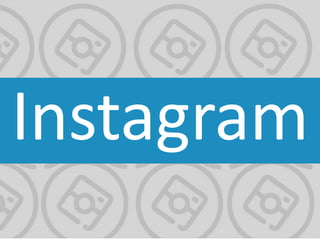 Instagram Demographics
Instagram recently overtook Twitter to become the second largest social
network.
Pew estimates that...