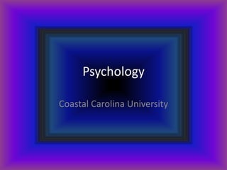 Psychology Coastal Carolina University 