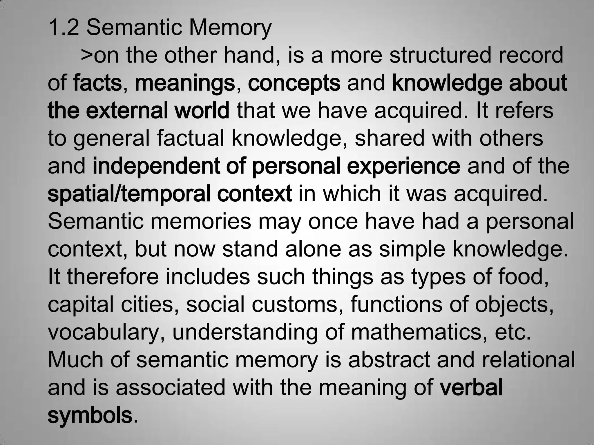 Human Memory (Psychology) | PPTX