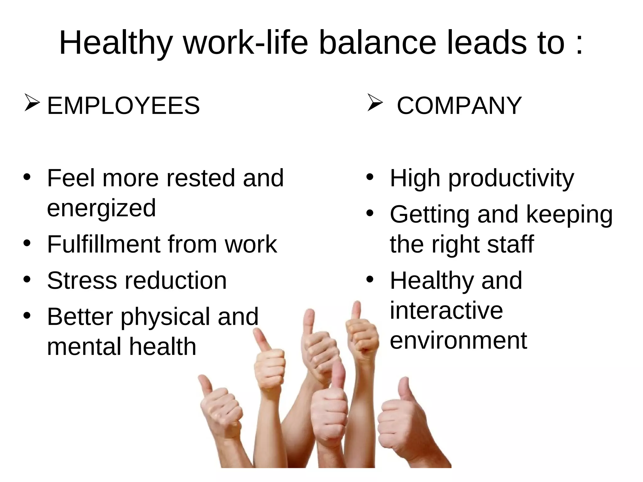 WORK LIFE BALANCE | PPT