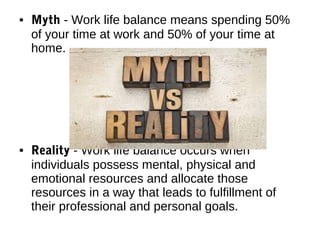WORK LIFE BALANCE | PPT