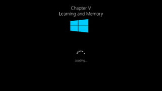 Chapter V
Learning and Memory
Loading…
 