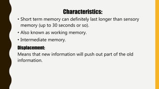 Memory and Types - Psychology