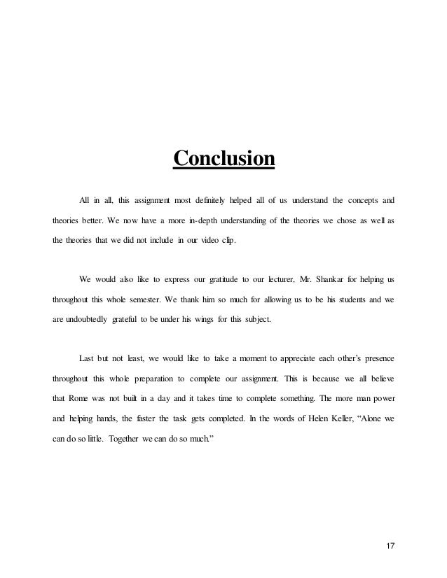 conclusion on psychology essay