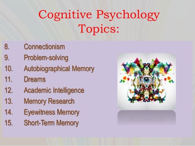 term paper topics for cognitive psychology