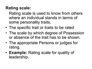Psychology unit v personality (part-2) | PPTX