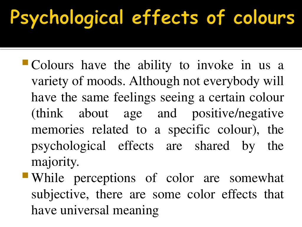 Colours and moods(Psychology)