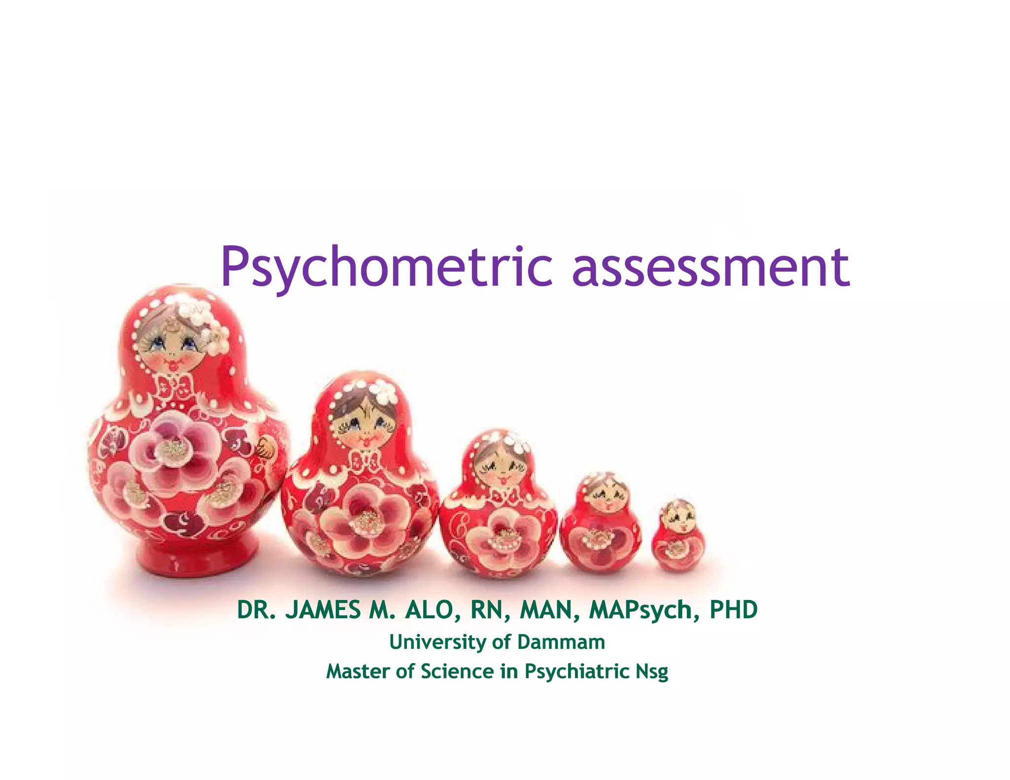 Psychometric assessment.drjma | PDF