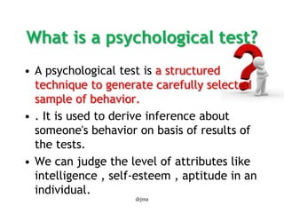 Psychometric assessment.drjma | PPSX