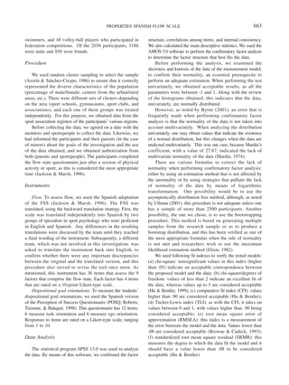 Psychometric properties of the spanish version of the flow state scale ...