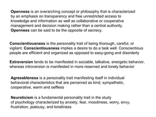 Opness Psychometrics | PPT
